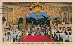 LOS ANGELES CA COCOANUT GROVE AMBASSADOR HOTEL 1948 VINTAGE POSTCARD 041025 U - Picture 1 of 2