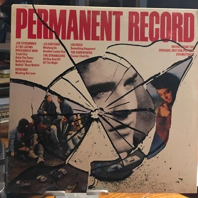 PERMANENT RECORD Soundtrack LP (Lou Reed & Joe Strummer) NM/EX promo 1988 Foto 1 de 4