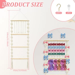 Bow Organizer Headband Holder Bow Hanger for Girls Wall Hanging Hair Bow qiYFI - Picture 1 of 11