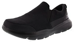 SKECHERS MEN GO WALK EVOLUTION ULTRA-RAMBLE 54736WW/BBK 4E SLIP-ON WALKING SHOE - Picture 1 of 5