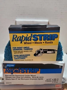 Norton 07660704015 5 pack Non-Woven Depressed Center wheel, 4-1/2"  RAPID STRIP - Picture 1 of 5