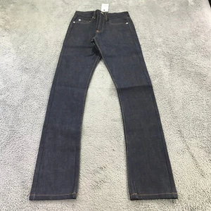 A.P.C New Cure H Jean Tres Etroit Mens 27x33 Button Fly Raw Dark Denim asdgfdgd - Picture 1 of 11