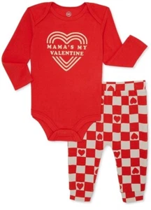 Wonder Nation baby boy Valentine's Day outfit size 3-6 mos - Picture 1 of 4