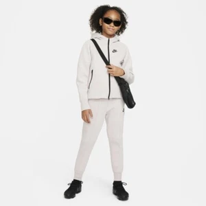 Nike Tech Fleece Full Tracksuit Set Big Kids Girls Grey Purple Large Age 12-13 - Picture 1 of 13