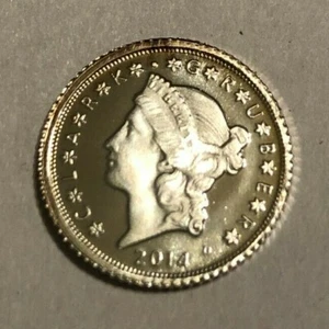 2014 Clark & Gruber Silver Liberty/Eagle 999 Coin Token 1/20 Troy Oz Daniel Carr - Picture 1 of 2