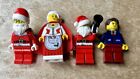 LEGO Weihnachten/Urlaub Minifigur Lot Weihnachtsmann mit Frau Claus + Nachtmanager