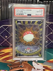 2000 Pokemon Topps TV Chrome Voltorb #100 PSA 10 GEM MINT Vintage - Picture 1 of 2