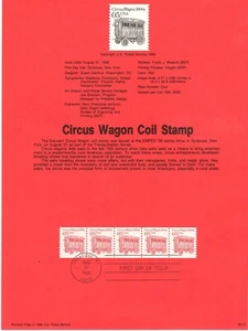 #2452 – 1990 5c Transportation Series: Circus Wagon 1900s Souvenir Page ST2892 - Picture 1 of 1