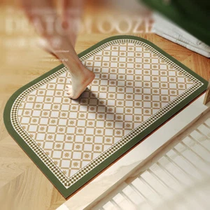 Retro European Soft Water Absorbing Mat Doormat Bathroom TOILET Non-slip Carpet - Picture 1 of 32