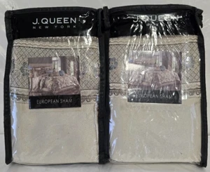 J. Queen New York Jordyn Olivia European Pillow 2-Shams 26" x 26" Multicolor - Picture 1 of 2