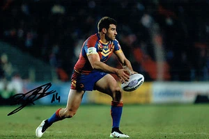 Thomas BOSC Signed Catalan Dragons Rugby League Autograph 12x8 Photo +Dealer COA - Imagen 1 de 1