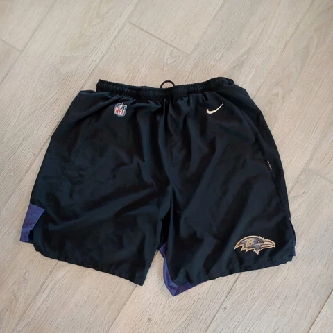 Baltimore Ravens Team Issued #32 DeShon Elliot Nike NFL DriFit Athletic Shorts Cover