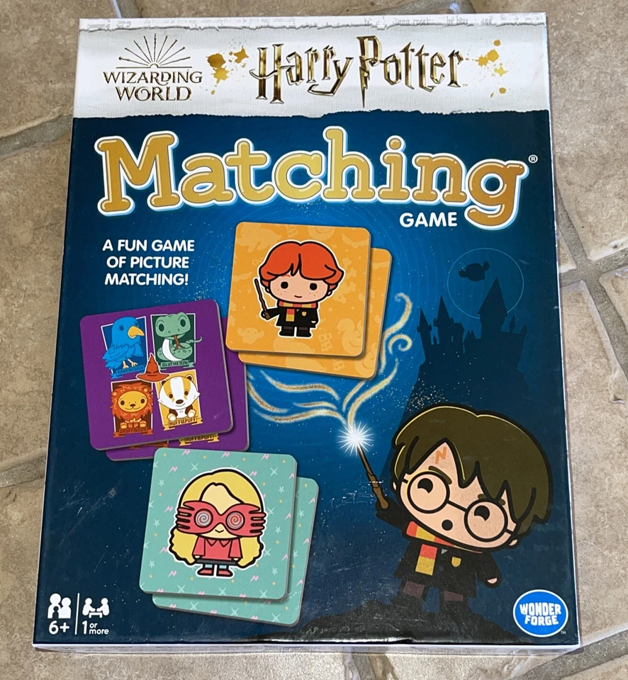 Harry Potter Matching Game Wizarding World Memory Tile Match Family Fun! Nice! - Image 1 of 3