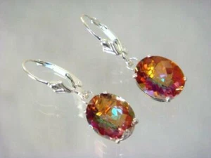 925 Sterling Silber Ohrstecker, Twilight Fire Topas, SE207 - Bild 1 von 5