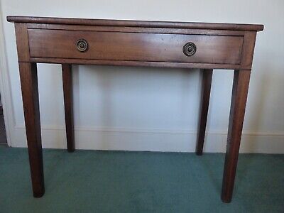Antique Georgian Mahogany Console Side Table Desk With Drawer • 210.96£