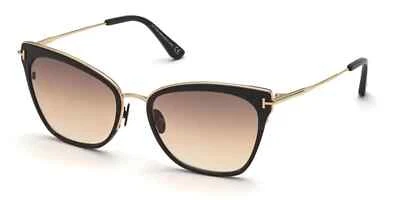 Gafas de sol Tom Ford Faryn TF843 01F negro titanio ojo de gato marco 56-19-140 sd* Foto 1 de 3