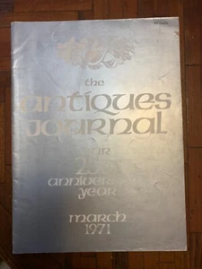 The Antiques Journal, March 1971, 25th Anniversary, Satsuma,Depression Glass,etc - Picture 1 of 1