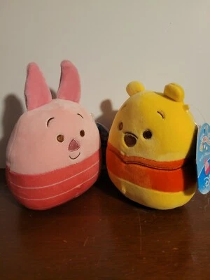 Squishmallows LOT  5" Pooh & 5" Piglet Disney NEW 2021 With Tags - Image 1 of 4