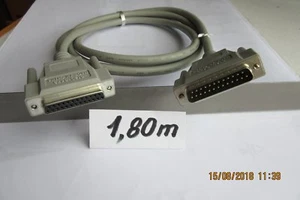 Cable pour pc : Cable DB 25 mâle / femelle 1,80 m - Photo 1/1