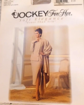 Pantimedias Jockey For Her Control Top Puntera Reforzada Spandex Suave Taupe Medianas Foto 1 de 4
