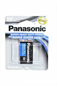 1PCS Panasonic 9 Volts (9V) Battery Batteries Super Heavy Duty Zinc Carbon - Picture 1 of 2