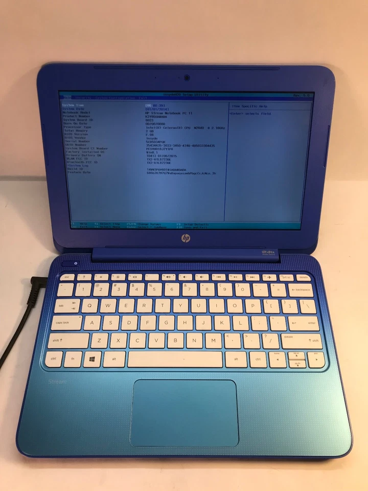 HP Stream 11-d077nr 11" Netbook Intel Celeron N2840 64 GB SSD 2GB RAM- MZ - Image 1 of 4