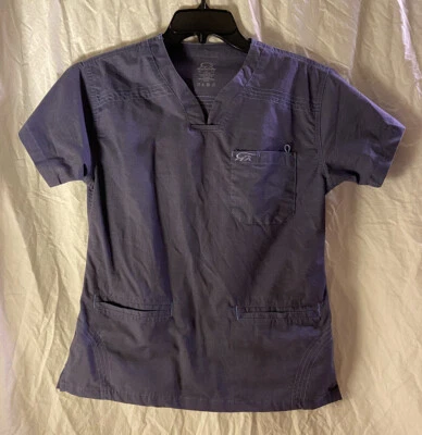 Iguana Med синий v-образным вырезом размер XS скраб Топ - Изображение 1 из 4