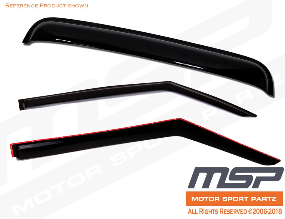 3pcs Out-Channel Visor Rain Guards Sunroof Pontiac Sunfire 2DR Coupe 1995-2005 - Image 1 of 4