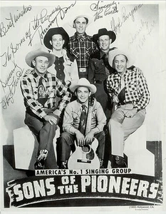 Sons of The Pioneers 1950 Autographed  11x14 Reprint - Picture 1 of 1