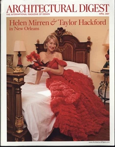 ARCHITECTURAL DIGEST magazine April 2007 * Helen Mirren cover advertising decor - Picture 1 of 7