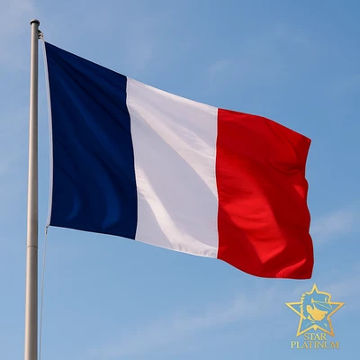 Drapeau France 90x150 cm – Nylon avec œillets – Décoration Résistant Qualité Sup - Photo 1/2