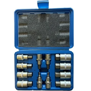 COFFRET EMBOUTS COURTS HEXAGONAUX SUR DOUILLES, 6 PANS DE 5 à 22mm, - Imagen 1 de 2