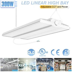 300W LED Linear High Bay Light Commercial Factory Shop Light 3000K 5000K 45000LM - Picture 1 of 12