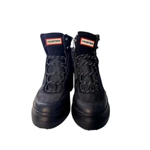 Hunter Discoverer Damen-Schnürstiefeletten schwarz mit Absatz neu mit Etikett 8 - Bild 1 von 11