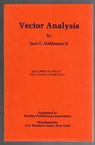 Vector Analysis by Jack C. Haldeman II (Uncorrected Proof) - Picture 1 of 1