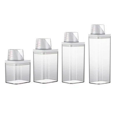 Convenient Detergent Storage Box with Measuring Cup Unique Detergent Container - Image 1 of 4