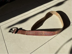 Vintage Dsquared2 Embroidered Logo Leather Belt Y2K Dsquared - Picture 1 of 6