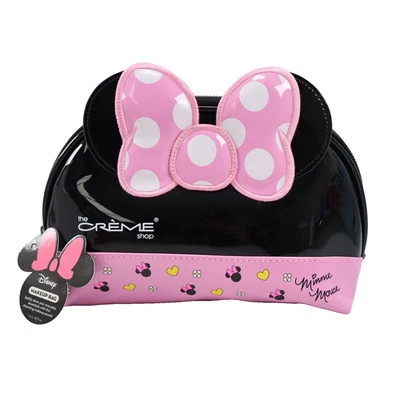 The Crème Shop x Disney Minnie Mouse Domo Bolsa de Maquillaje de Viaje - 10x4" - Rosa Foto 1 de 4