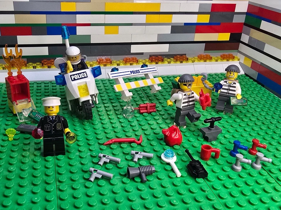 LEGO Police & Prisoner Minifigure Bundle With Accessories  - Image 1 of 4