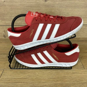 Scarpe Adidas da uomo taglia UK 8 Hamburg nere scamosciate casual originali Trainer Spzl - Foto 1 di 10