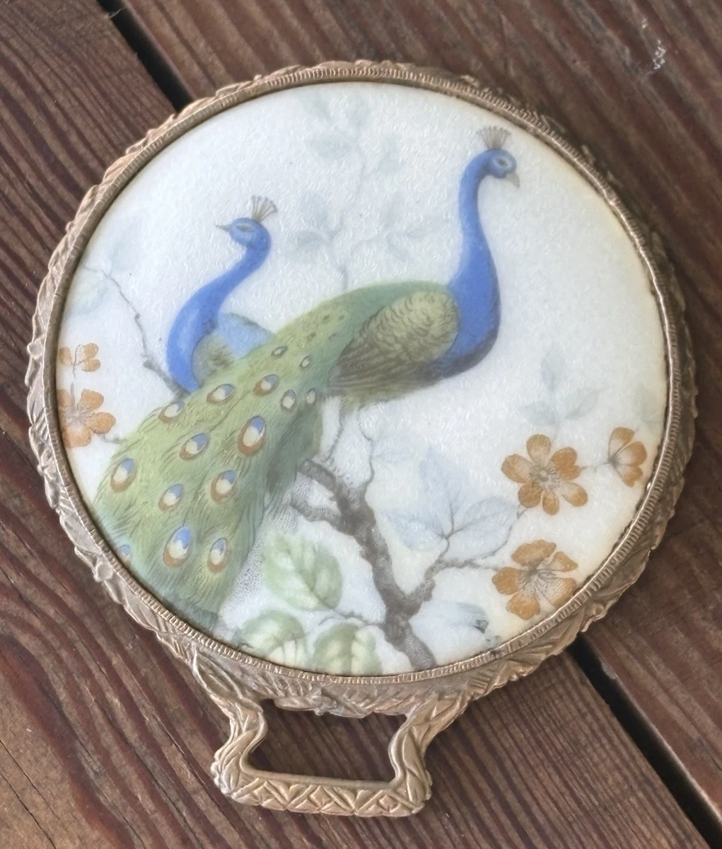 Peacock Mirror In Collectible Hand Mirrors for sale | eBay