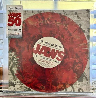 Mondo JAWS 50th Anniv. Selections & Studio Rarities “Chum Red” Vinyl RARE NEW - Image 1 of 3