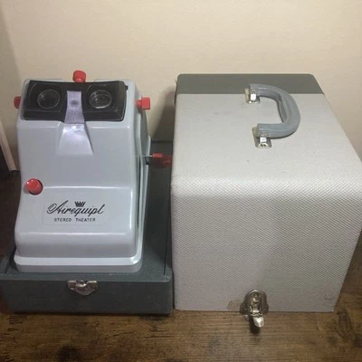 Airequipt Stereo Theater Model V With Slide magazine & Carrying Case EUC! B1 - Image 1 of 4