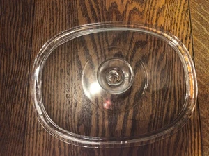 Pyrex Coperchio Vetro di Ricambio DC11/2C Ovale Adatto per Casseruola Corning Ware - Foto 1 di 5