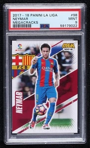 2017-18 Panini MGK LaLiga Neymar Jr #98 PSA 9 MINT - Picture 1 of 3