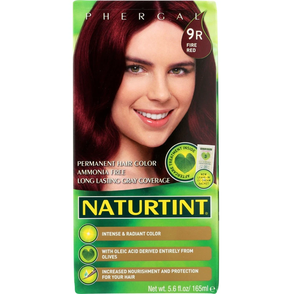 Color de cabello permanente Naturtint 9R rojo fuego 5,6 OZ Foto 1 de 1
