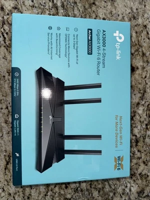 TP-Link Archer AX3000 New Open-Box 4-Stream Gigabit WIFI6 Router - Image 1 of 2