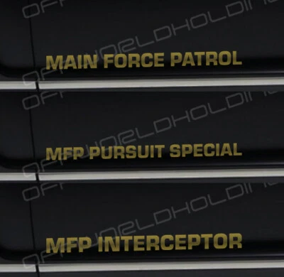 MAD MAX sticker MAIN FORCE PATROL MFP PURSUIT SPECIAL Interceptor Road Warrior