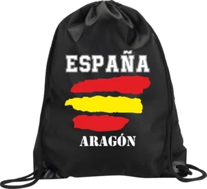 RUCKSACK TASCHE ARAGON SPANIEN FITNESS HANDTASCHE FLAGGE SPORT  - Bild 1 von 1