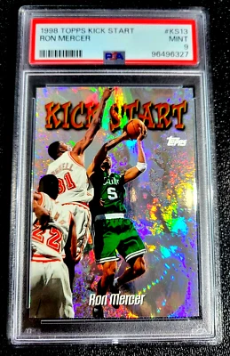 TOUGH GRADE PSA 9 MINT RON MERCER 1998 KICK START FOIL G3423 - Image 1 of 2